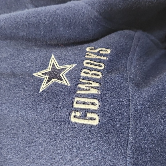 Dallas Cowboys NFL Vintage Authentic Apparel Fleece Quarter Zip Pullover SZ M - Picture 7 of 15
